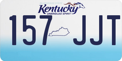 KY license plate 157JJT