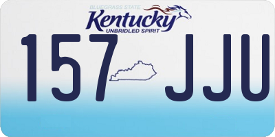 KY license plate 157JJU