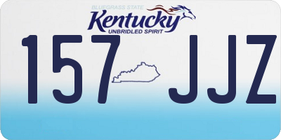 KY license plate 157JJZ