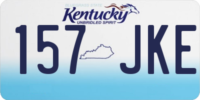 KY license plate 157JKE