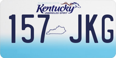 KY license plate 157JKG