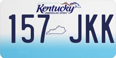 KY license plate 157JKK