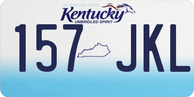 KY license plate 157JKL