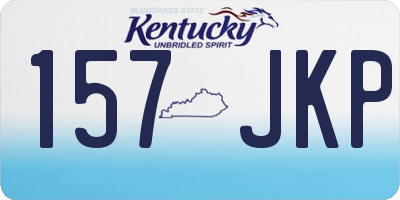 KY license plate 157JKP