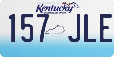 KY license plate 157JLE