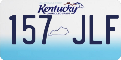 KY license plate 157JLF