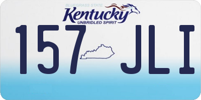 KY license plate 157JLI