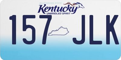 KY license plate 157JLK