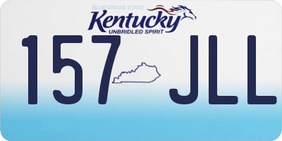 KY license plate 157JLL