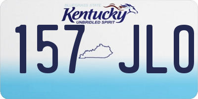 KY license plate 157JLO