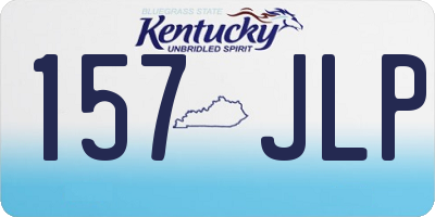 KY license plate 157JLP