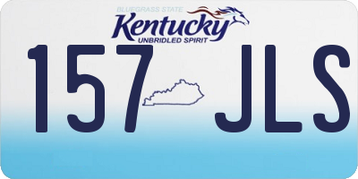 KY license plate 157JLS