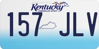 KY license plate 157JLV