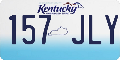KY license plate 157JLY