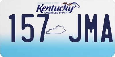 KY license plate 157JMA