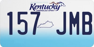 KY license plate 157JMB