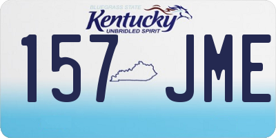 KY license plate 157JME
