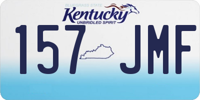 KY license plate 157JMF