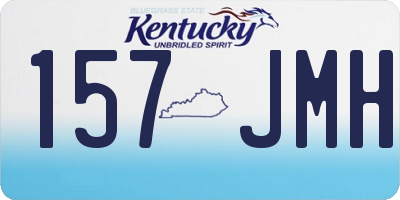 KY license plate 157JMH
