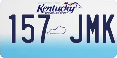 KY license plate 157JMK