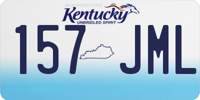 KY license plate 157JML