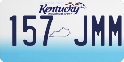 KY license plate 157JMM