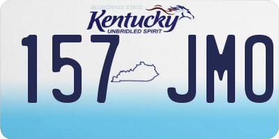 KY license plate 157JMO