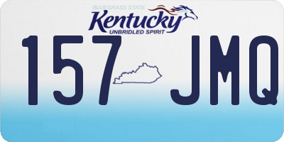 KY license plate 157JMQ
