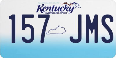 KY license plate 157JMS