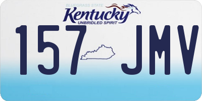 KY license plate 157JMV