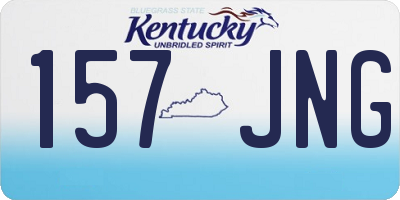 KY license plate 157JNG