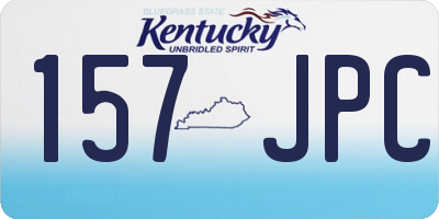 KY license plate 157JPC