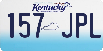 KY license plate 157JPL