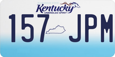 KY license plate 157JPM