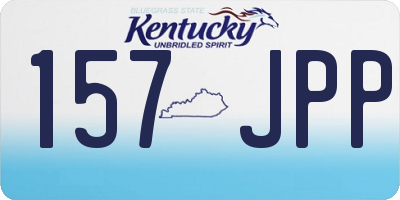 KY license plate 157JPP