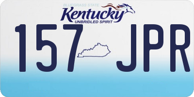 KY license plate 157JPR
