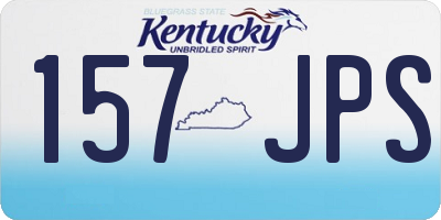 KY license plate 157JPS