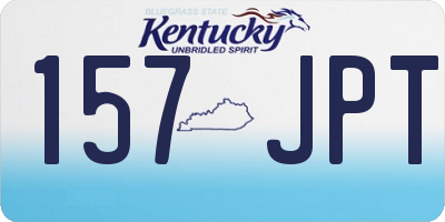 KY license plate 157JPT