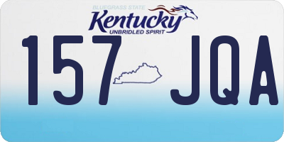 KY license plate 157JQA