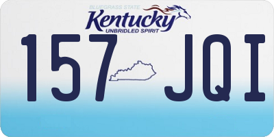 KY license plate 157JQI