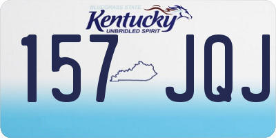 KY license plate 157JQJ