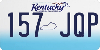 KY license plate 157JQP
