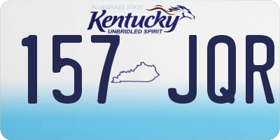 KY license plate 157JQR