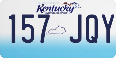 KY license plate 157JQY
