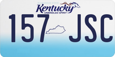KY license plate 157JSC