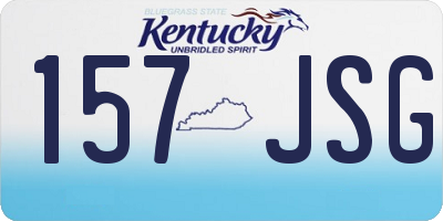 KY license plate 157JSG