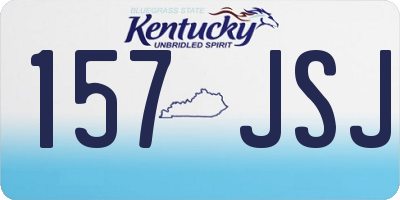 KY license plate 157JSJ