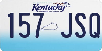 KY license plate 157JSQ