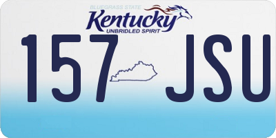 KY license plate 157JSU