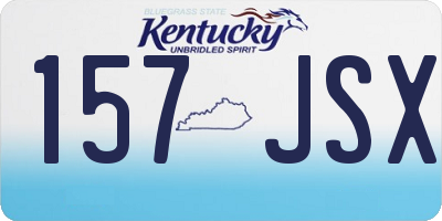 KY license plate 157JSX